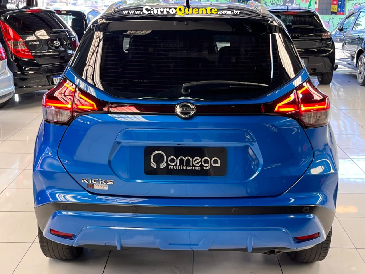 NISSAN   KICKS EXCLUSIVE 1.6 16V FLEX AUT.   AZUL 2022 1.6 FLEX - Loja