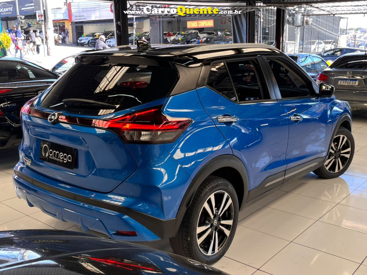 NISSAN   KICKS EXCLUSIVE 1.6 16V FLEX AUT.   AZUL 2022 1.6 FLEX - Loja