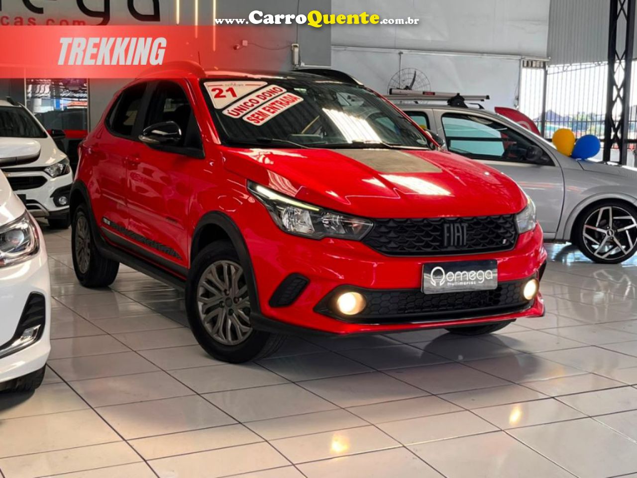 FIAT   ARGO TREKKING 1.3 8V FLEX   VERMELHO 2021 1.3 FLEX - Loja
