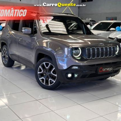 JEEP   RENEGADE LONGITUDE 1.8 4X2 FLEX 16V AUT.   CINZA 2021 1.8 FLEX