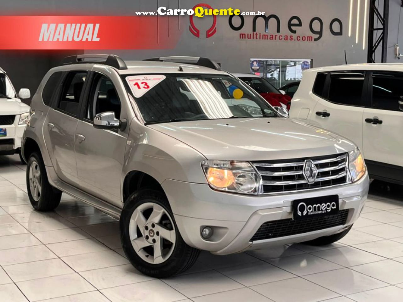 RENAULT   DUSTER DYNAMIQUE 1.6 FLEX 16V MEC.   PRATA 2013 1.6 FLEX - Loja