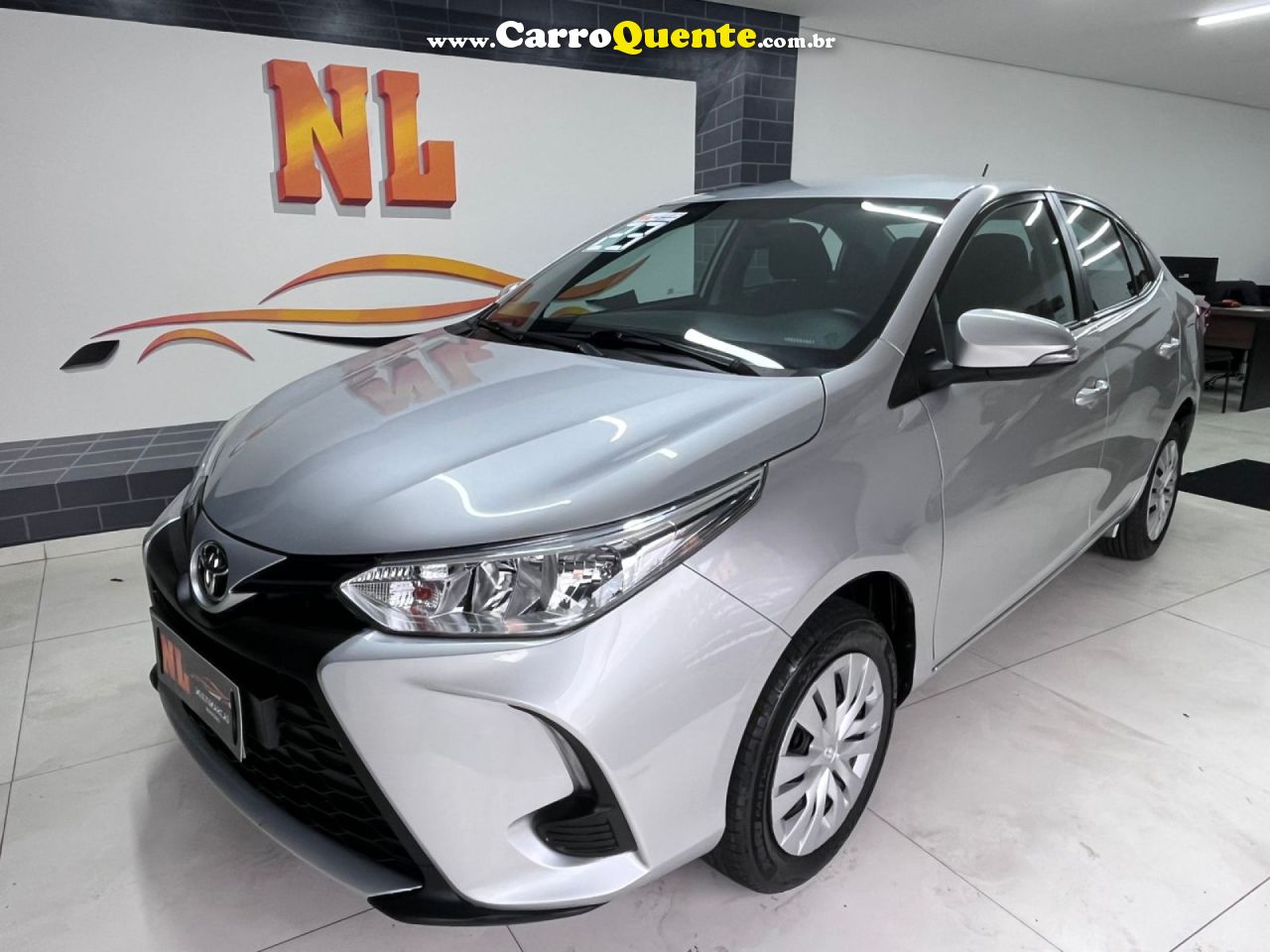TOYOTA   YARIS XL SEDAN 1.5 FLEX 16V 4P AUT.   PRATA 2023 1.5 FLEX - Loja