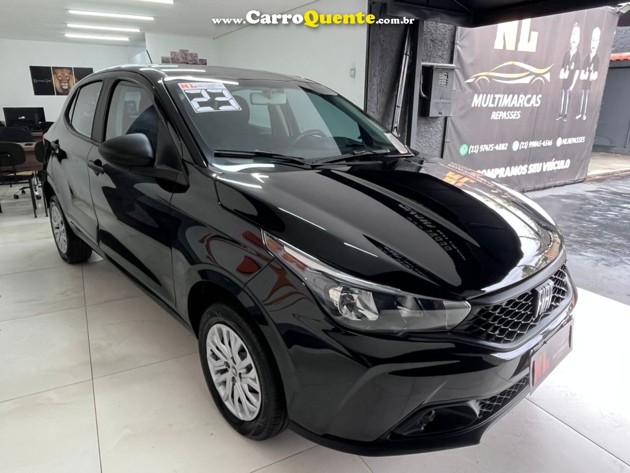 FIAT   ARGO 1.0 6V FLEX.   PRETO 2023 1.0 FLEX - Loja