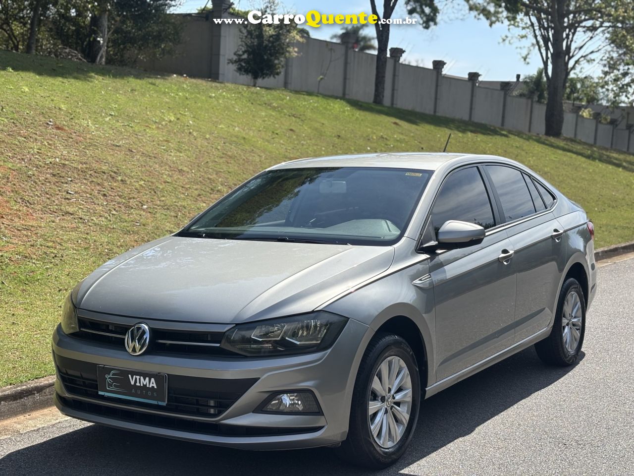 VOLKSWAGEN   VIRTUS COMFORT. 200 TSI 1.0 FLEX 12V AUT   PRATA 2021 1.0 FLEX - Loja