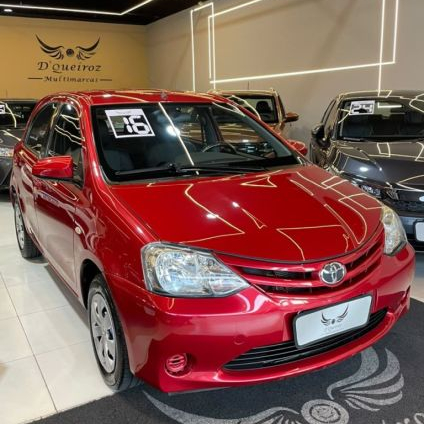 TOYOTA   ETIOS XS 1.5 FLEX 16V 5P MEC.   VERMELHO 2016 1.5 FLEX