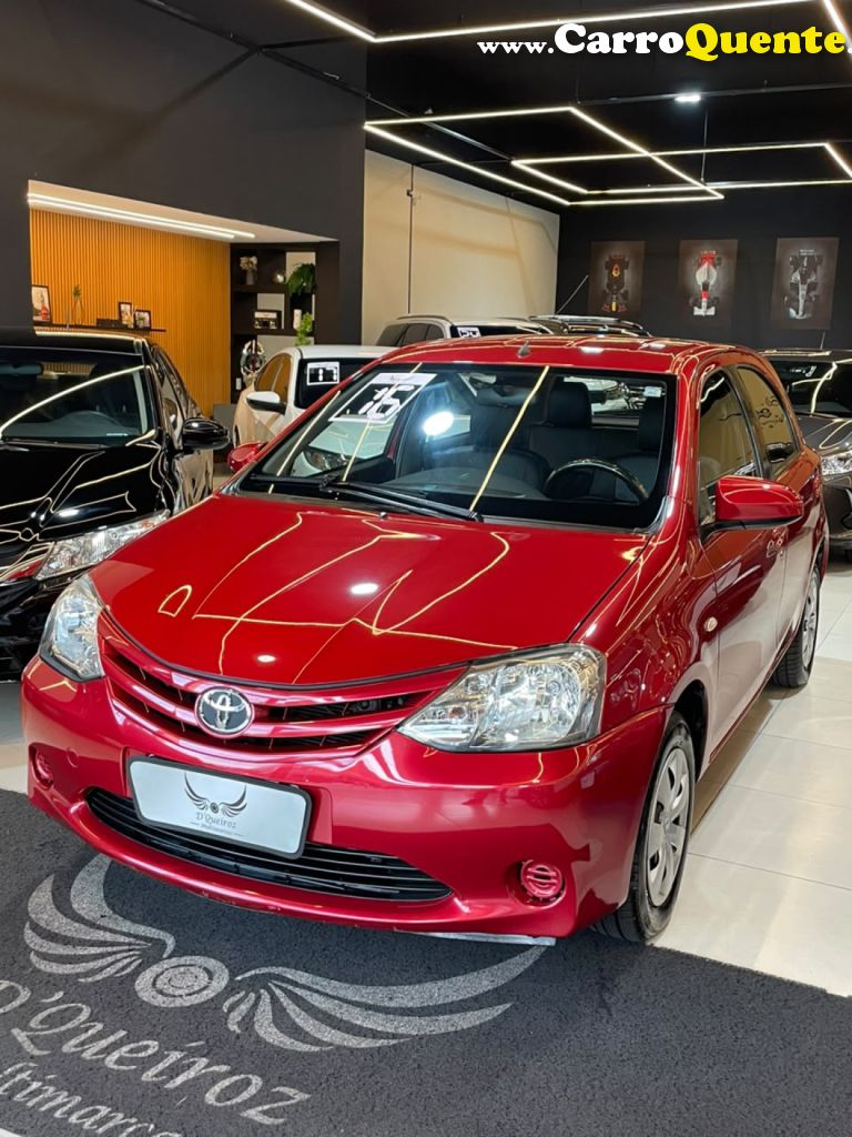 TOYOTA   ETIOS XS 1.5 FLEX 16V 5P MEC.   VERMELHO 2016 1.5 FLEX - Loja