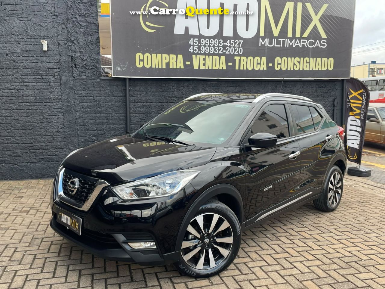 NISSAN   KICKS SL 1.6 16V FLEXSTAR 5P AUT.   PRETO 2018 1.6 FLEX - Loja