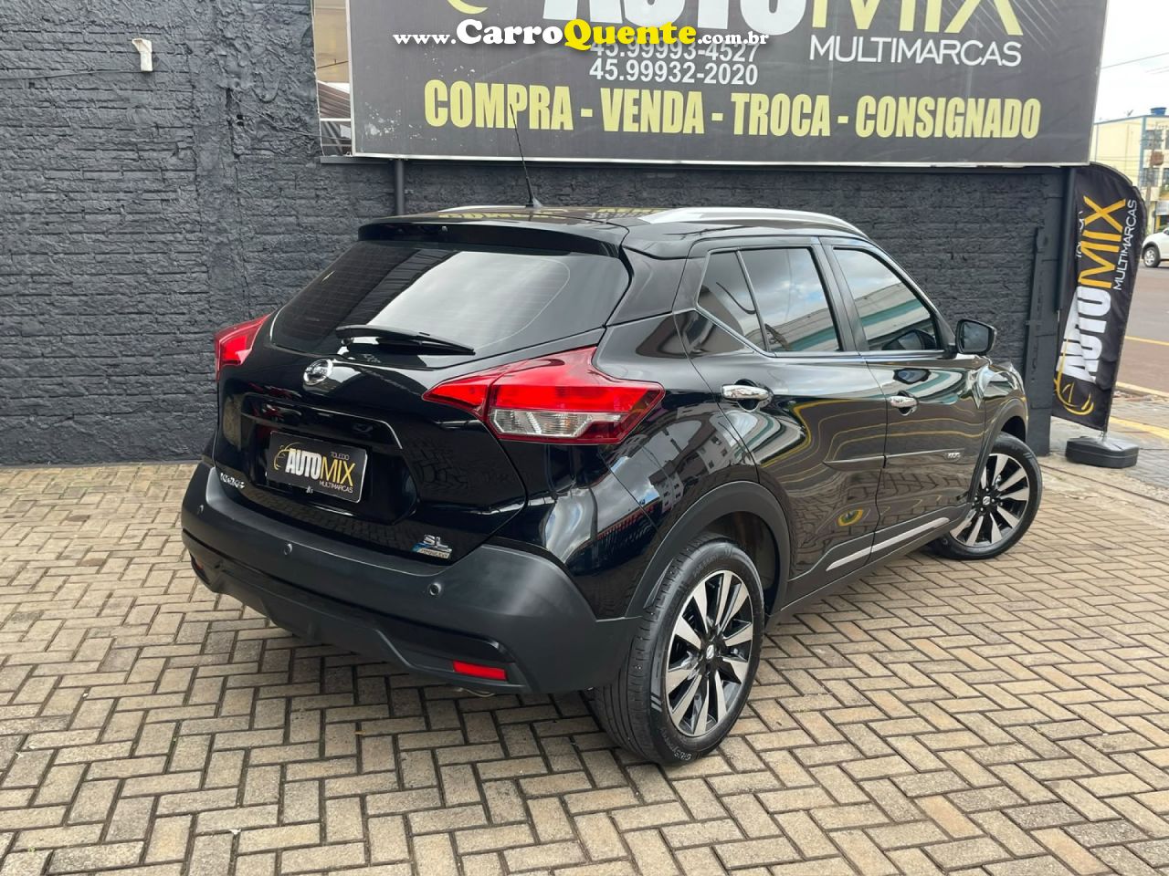 NISSAN   KICKS SL 1.6 16V FLEXSTAR 5P AUT.   PRETO 2018 1.6 FLEX - Loja