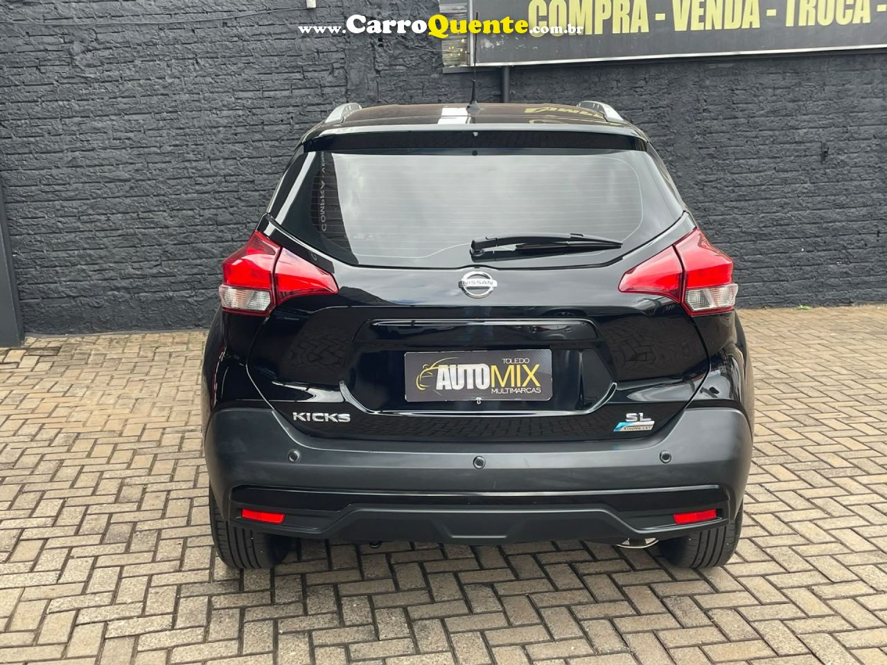 NISSAN   KICKS SL 1.6 16V FLEXSTAR 5P AUT.   PRETO 2018 1.6 FLEX - Loja