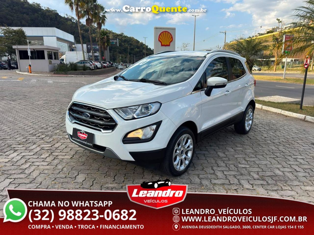 FORD   ECOSPORT TITANIUM 1.5 12V FLEX 5P AUT.   BRANCO 2020 1.5 FLEX - Loja