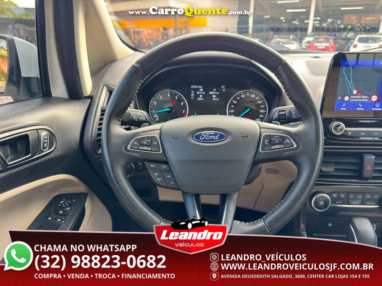 FORD   ECOSPORT TITANIUM 1.5 12V FLEX 5P AUT.   BRANCO 2020 1.5 FLEX - Loja