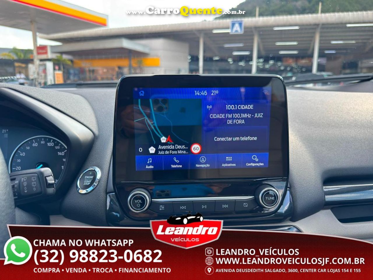 FORD   ECOSPORT TITANIUM 1.5 12V FLEX 5P AUT.   BRANCO 2020 1.5 FLEX - Loja