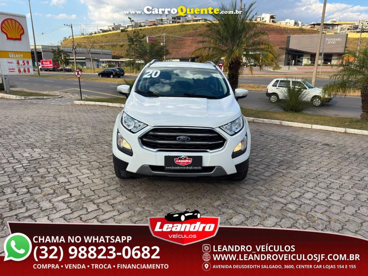 FORD   ECOSPORT TITANIUM 1.5 12V FLEX 5P AUT.   BRANCO 2020 1.5 FLEX - Loja