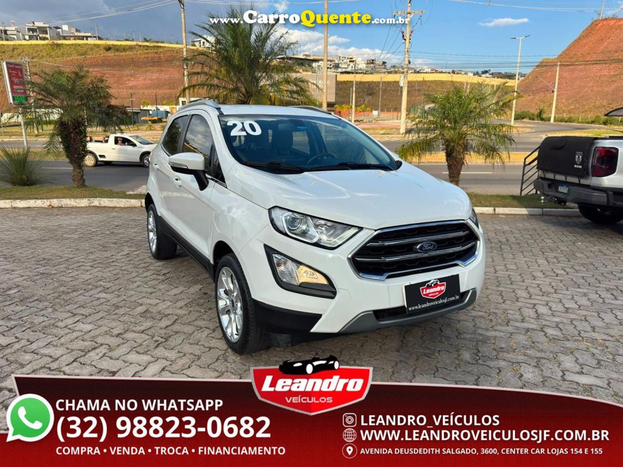 FORD   ECOSPORT TITANIUM 1.5 12V FLEX 5P AUT.   BRANCO 2020 1.5 FLEX - Loja