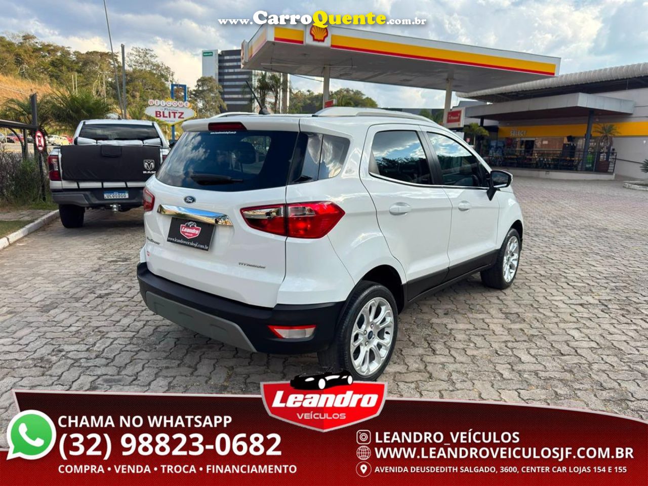 FORD   ECOSPORT TITANIUM 1.5 12V FLEX 5P AUT.   BRANCO 2020 1.5 FLEX - Loja