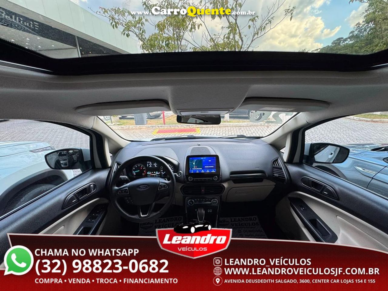 FORD   ECOSPORT TITANIUM 1.5 12V FLEX 5P AUT.   BRANCO 2020 1.5 FLEX - Loja