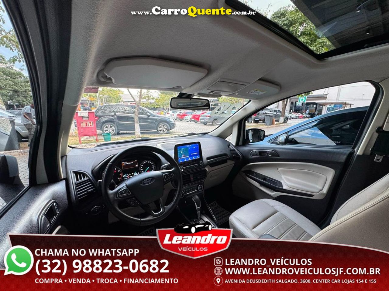 FORD   ECOSPORT TITANIUM 1.5 12V FLEX 5P AUT.   BRANCO 2020 1.5 FLEX - Loja