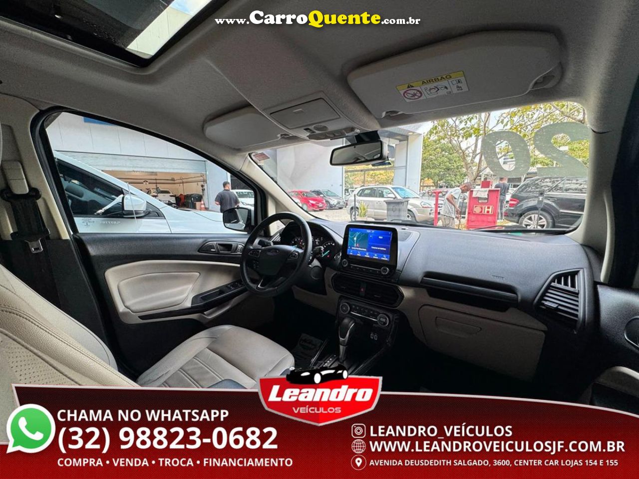 FORD   ECOSPORT TITANIUM 1.5 12V FLEX 5P AUT.   BRANCO 2020 1.5 FLEX - Loja