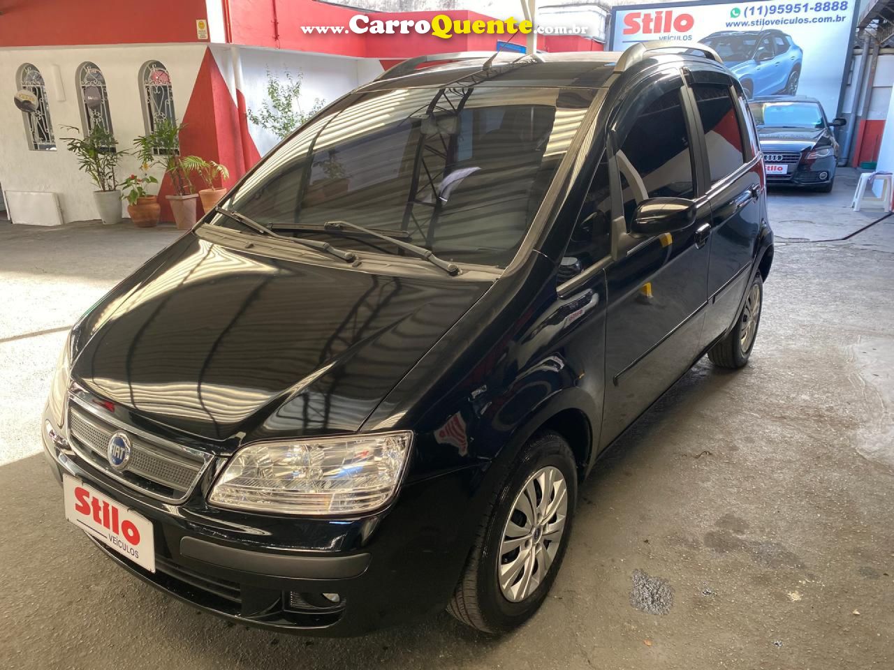 FIAT   IDEA ELX 1.4 MPI FIRE FLEX 8V 5P   PRETO 2007 1.4 FLEX - Loja