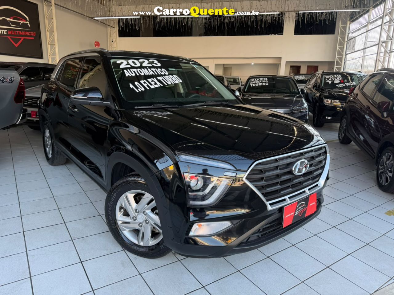 HYUNDAI   CRETA COMFORT 1.0 TB 12V FLEX AUT.   PRETO 2023 1.0 FLEX - Loja