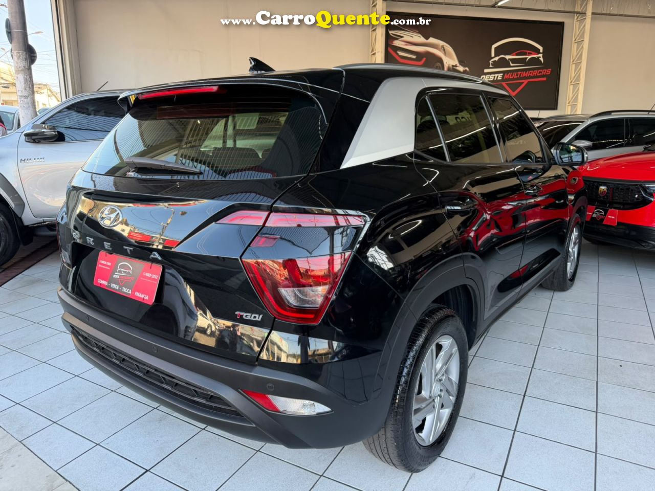 HYUNDAI   CRETA COMFORT 1.0 TB 12V FLEX AUT.   PRETO 2023 1.0 FLEX - Loja
