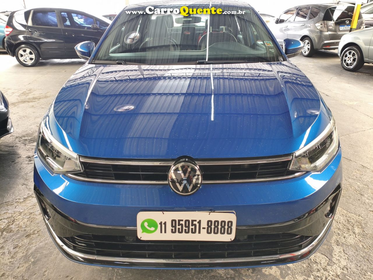 VOLKSWAGEN   VIRTUS HIGHLINE 200 TSI 1.0 FLEX 12V AUT   AZUL 2025 1.0 FLEX - Loja