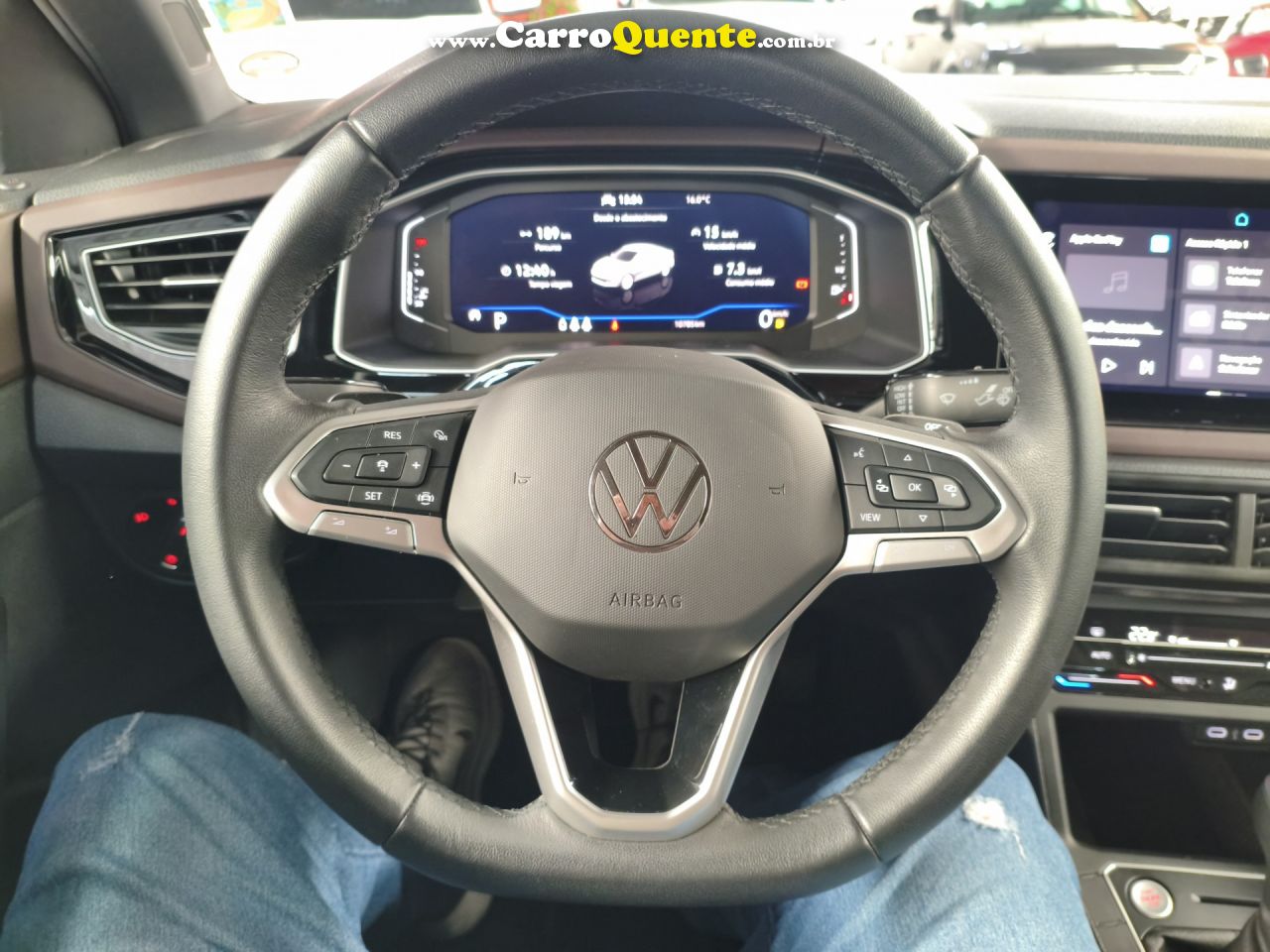 VOLKSWAGEN   VIRTUS HIGHLINE 200 TSI 1.0 FLEX 12V AUT   AZUL 2025 1.0 FLEX - Loja