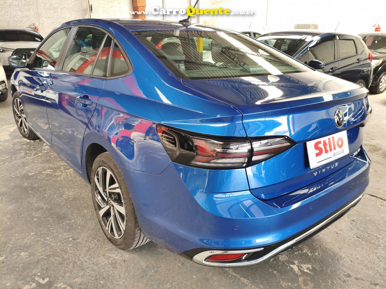 VOLKSWAGEN   VIRTUS HIGHLINE 200 TSI 1.0 FLEX 12V AUT   AZUL 2025 1.0 FLEX - Loja