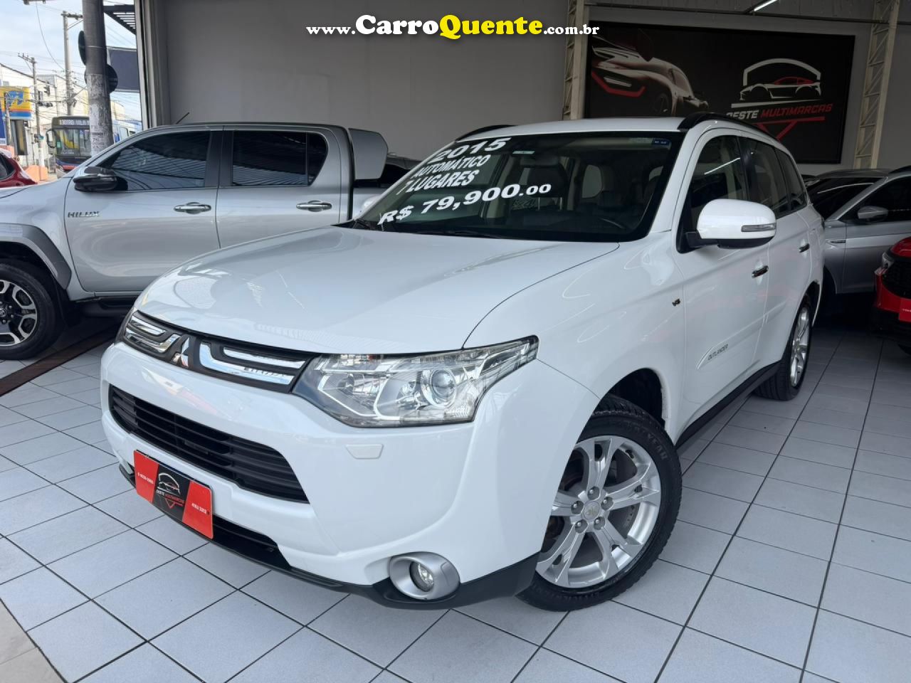 MITSUBISHI   OUTLANDER 3.0 GT 3.0 V6 AUT.   BRANCO 2015 3.0 GASOLINA - Loja