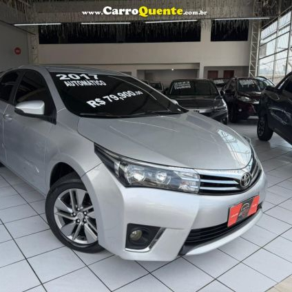TOYOTA   COROLLA GLI 1.8 FLEX 16V  AUT.   PRATA 2017 1.8 FLEX