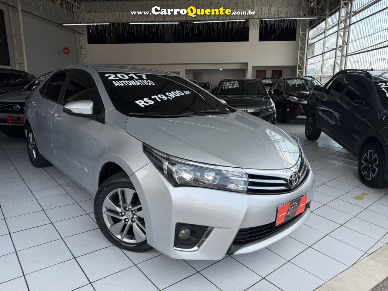 TOYOTA   COROLLA GLI 1.8 FLEX 16V  AUT.   PRATA 2017 1.8 FLEX - Loja