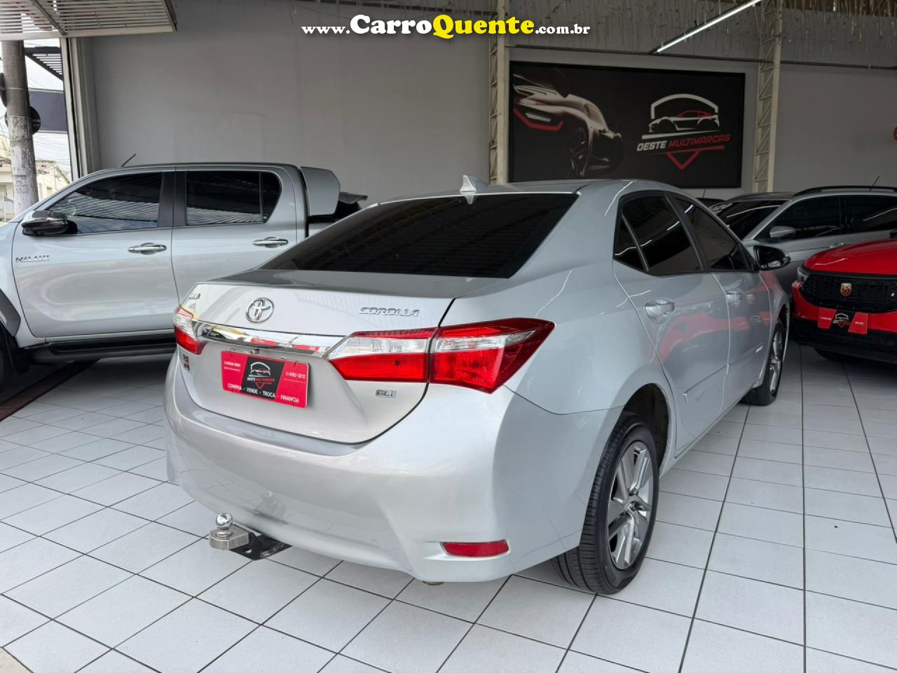 TOYOTA   COROLLA GLI 1.8 FLEX 16V  AUT.   PRATA 2017 1.8 FLEX - Loja