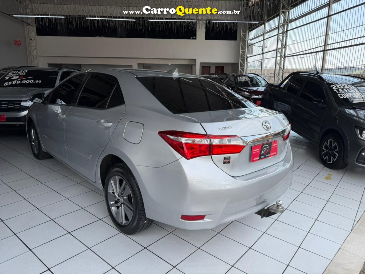 TOYOTA   COROLLA GLI 1.8 FLEX 16V  AUT.   PRATA 2017 1.8 FLEX - Loja