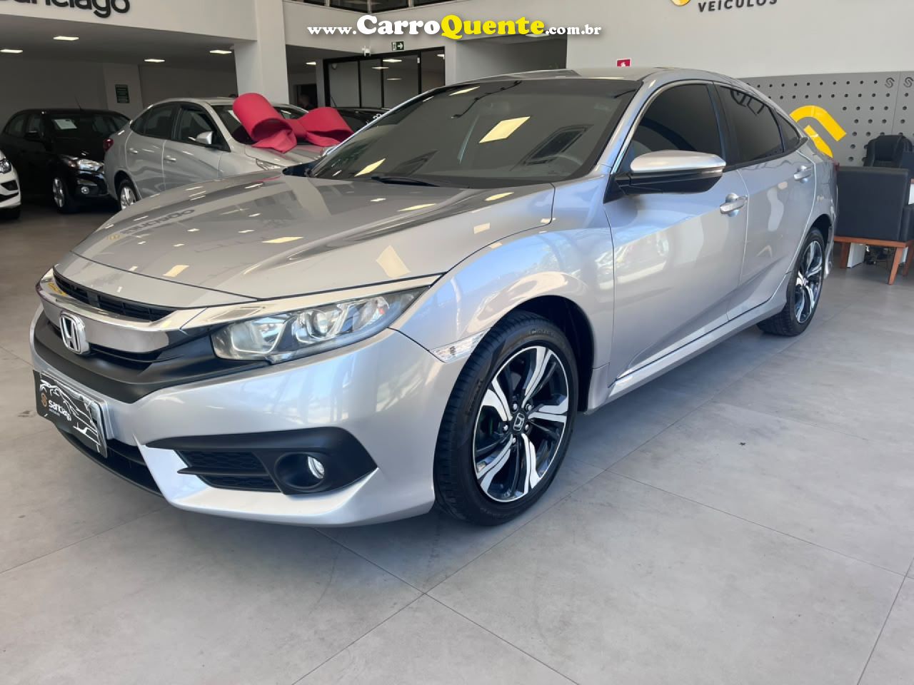 HONDA   CIVIC SEDAN EXL 2.0 FLEX 16V AUT.4P   PRATA 2017 2.0 FLEX - Loja