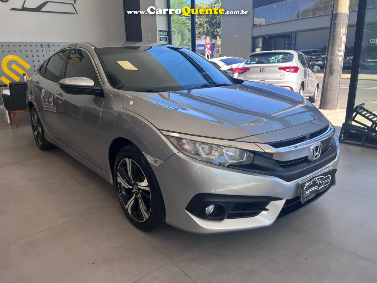 HONDA   CIVIC SEDAN EXL 2.0 FLEX 16V AUT.4P   PRATA 2017 2.0 FLEX - Loja