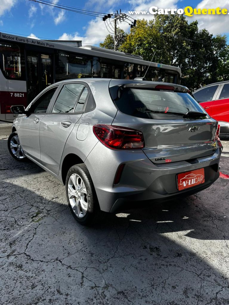 CHEVROLET   ONIX HATCH LTZ 1.0 12V TB FLEX 5P AUT.   CINZA 2023 1.0 FLEX - Loja