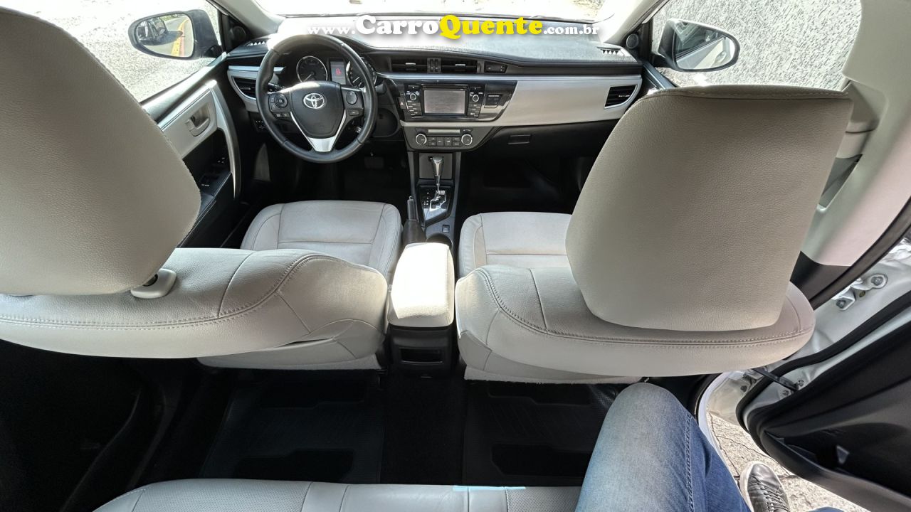 TOYOTA   COROLLA XEI 2.0 FLEX 16V AUT.   BRANCO 2016 2.0 FLEX - Loja