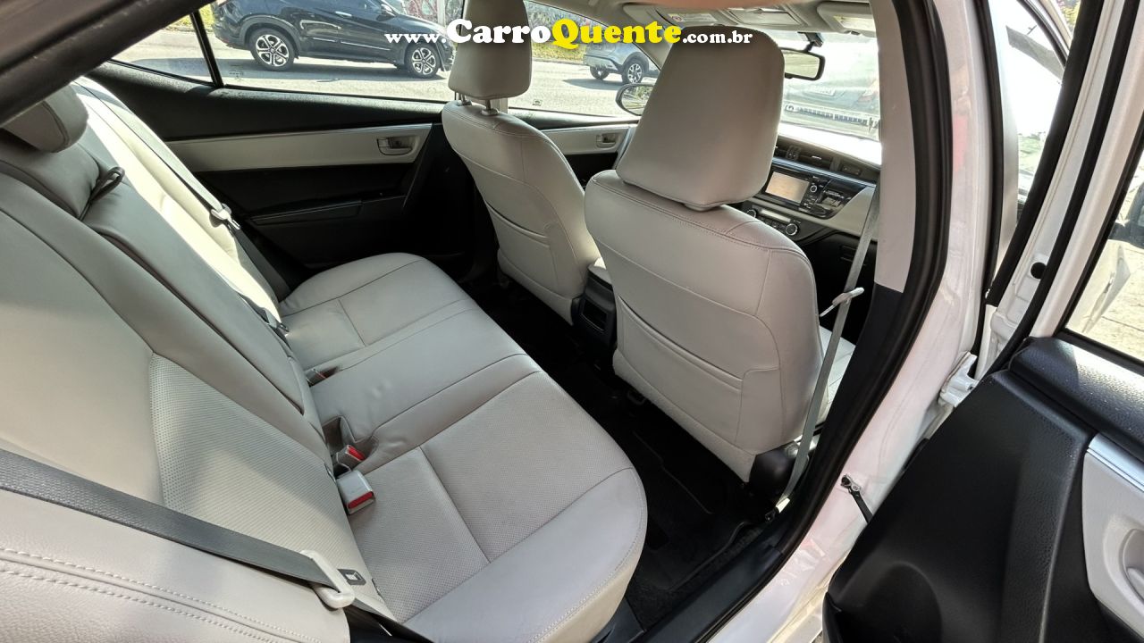 TOYOTA   COROLLA XEI 2.0 FLEX 16V AUT.   BRANCO 2016 2.0 FLEX - Loja