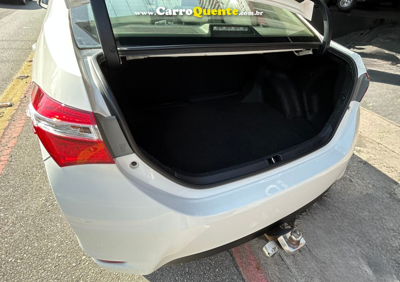 TOYOTA   COROLLA XEI 2.0 FLEX 16V AUT.   BRANCO 2016 2.0 FLEX - Loja