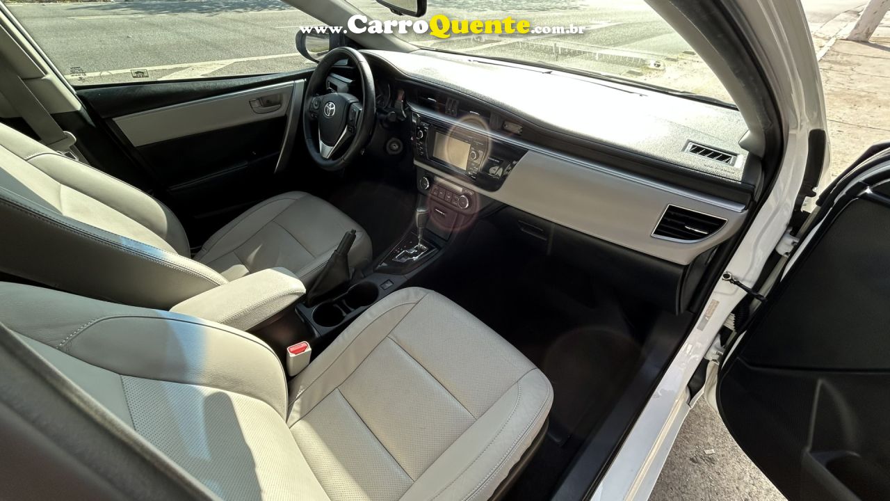 TOYOTA   COROLLA XEI 2.0 FLEX 16V AUT.   BRANCO 2016 2.0 FLEX - Loja