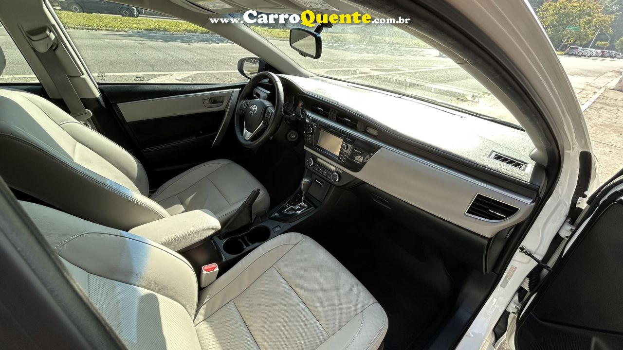 TOYOTA   COROLLA XEI 2.0 FLEX 16V AUT.   BRANCO 2016 2.0 FLEX - Loja