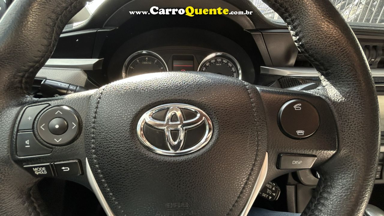 TOYOTA   COROLLA XEI 2.0 FLEX 16V AUT.   BRANCO 2016 2.0 FLEX - Loja