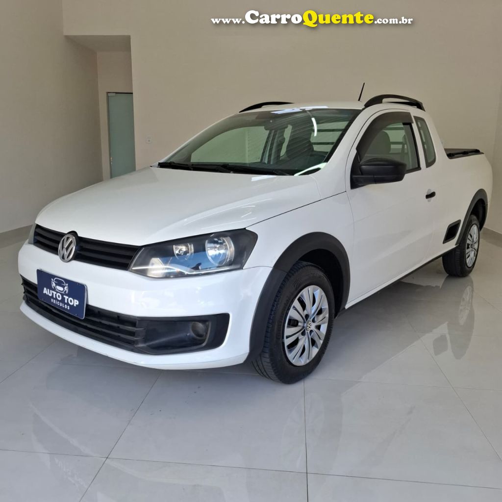 VOLKSWAGEN   SAVEIRO TRENDLINE 1.6 T.FLEX 8V CE   BRANCO 2015 1.6 FLEX - Loja