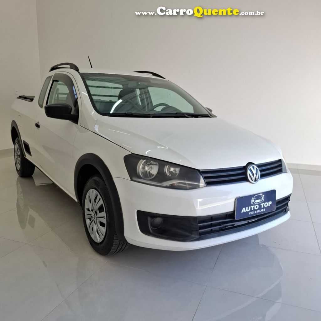 VOLKSWAGEN   SAVEIRO TRENDLINE 1.6 T.FLEX 8V CE   BRANCO 2015 1.6 FLEX - Loja