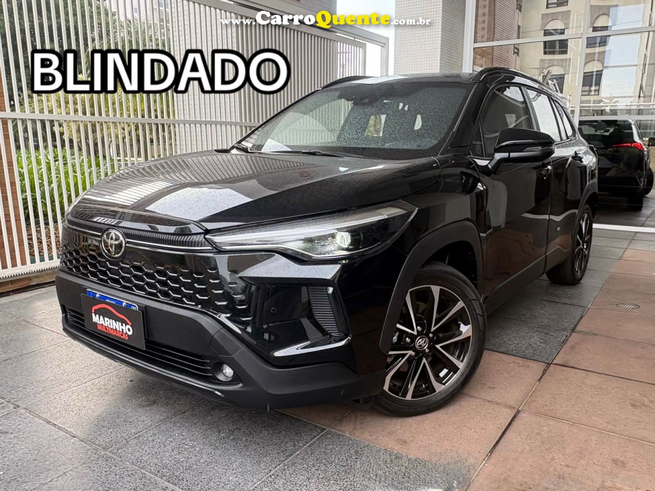 TOYOTA   COROLLA CROSS XRE FLEX BLINDADO 2026 COM APENAS 1800 KM   PRETO 2026 2.0 FLEX - Loja