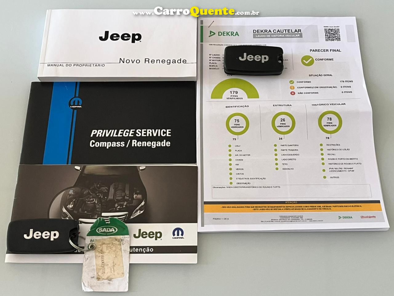 JEEP   RENEGADE AUTOMATICA FLEX 2019 UNICO DONO MULTIMIDIA RODAS EXCELENTE ESTADO   PRATA 2019 1.8 FLEX - Loja