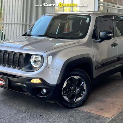 JEEP   RENEGADE AUTOMATICA FLEX 2019 UNICO DONO MULTIMIDIA RODAS EXCELENTE ESTADO   PRATA 2019 1.8 FLEX