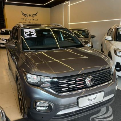 VOLKSWAGEN   T-CROSS HIG. 250 TSI 1.4 FLEX 16V 5P AUT   CINZA 2023 1.4 FLEX