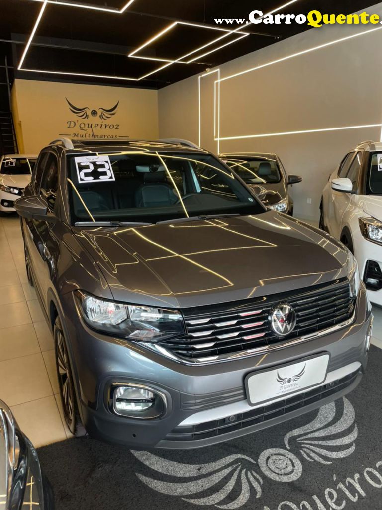 VOLKSWAGEN   T-CROSS HIG. 250 TSI 1.4 FLEX 16V 5P AUT   CINZA 2023 1.4 FLEX - Loja