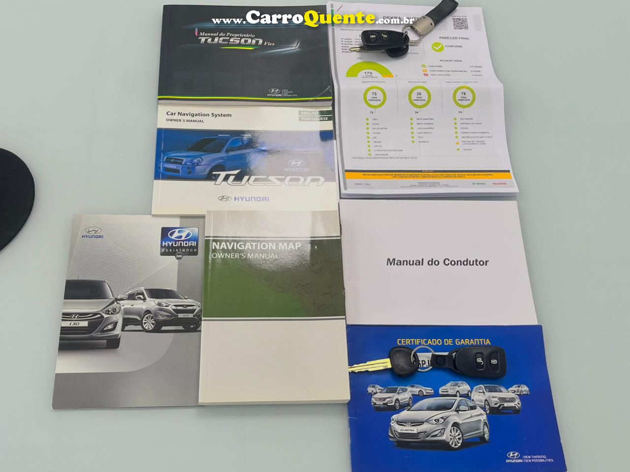 HYUNDAI   TUCSON GLS AUTOMATICO FLEX COMPLETA MULTIMIDIA OTIMO ESTADO   CINZA 2017 2.0 FLEX - Loja